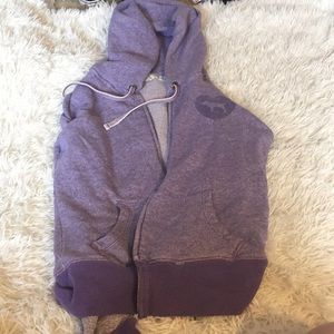 PINK- purple zip up hoodie
